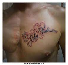 Name Tattoo On Chest 8 Daughters Name Tattoo Baby Name Tattoos Heart Tattoos With Names