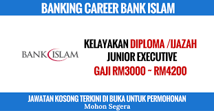 Maklumat kerjaya terkini datang dari sektor bank yaitu maybank. Jawatan Kosong Terkini Bank Islam Kerja Kosong Kerajaan Swasta