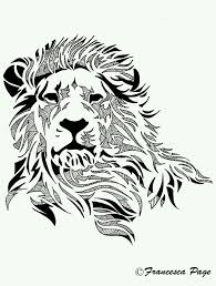 Babar Sher Lion Art Lion Tattoo Tribal Lion