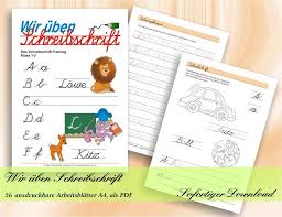 Eine arbeitsblättersammlung zur gezielten wiederholung des jahresstoffs findet ihr in. Ubungsblatter Zum Schreiben In Schreibschrift Fur 1 2 Klasse Grundschule 56 Ausdruckbare Arbeitsblatter A4 Als Pdf Bullet Journal Journal List