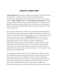 Doc Cogito Ergo Sum Hansen Pasaribu Academia Edu