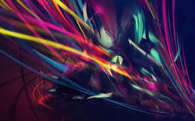 download wallpapers colorful rays abstract waves curves creative dark background art besthqwallpapers com abstrait fond d ecran abstrait fond d ecran colore