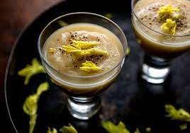 Celeriac Potato Leek And Apple Soup Apple Soup Recipes Leeks Eating Well Recipes