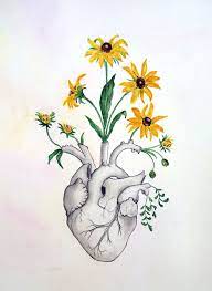 Let's draw with me a heart with flowers and ribbon for mom and learn how to draw mother's day drawings! Flowers Drawings Inspiration Heart Anatomy Of Heart Watercolor Painting Flowers Skeleton Anatomy Anatom Flowers Tn Leading Flowers Magazine Daily Beautiful Flowers For All Occasions