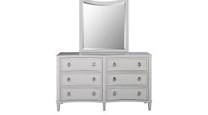 Jaclyn Place Gray Dresser Mirror Set
