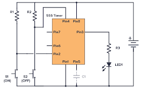 We connect a 100μf capacitor to the positive voltage supply and then to pin 2. 555 Timer Tutorial And Circuits Build Electronic Circuits