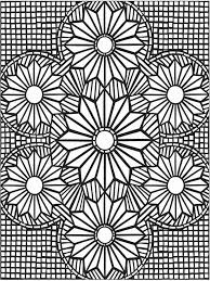 1) if you have javascript enabled you can click the print link in the top half of the page and it will automatically print the coloring page only and ignore the advertising and navigation at the top of the page. Mosaic Coloring Pages For Adults Free Printable Mosaic Coloring Pages