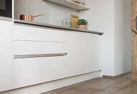 • high quality, innovative, handleless. Zola Soft Matte Handleless White