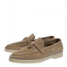 Loro Piana Beige Suede Summer Charms Walk Moccasin Size 36 Loro Piana Tlc