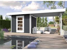 Gartenhaus Designhaus Wekaline 172 B Gr 2 28 Mm Anthrazit Gartenhaus Bauen Gartenhaus Mit Terrasse Flachdach Gartenhaus