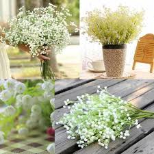 Shop today for wholesale baby's breath from your event is 123 days away! 20 Pieces Artificial Baby Breath Gypsophila Flowers Fake Plants Romantic Bouquet For Home Living Room Bedroom Garden Wedding Party Decor Walmart Canada
