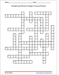 Chemical And Physical Changes Crossword Puzzle Accuteach Chemical And Physical Changes Crossword Puzzle Crossword