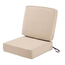 55l x 25w x 5h back: Beige Tan Farmhouse Outdoor Chair Cushions Outdoor Cushions The Home Depot