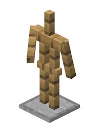 Simply hold the piece of armor you would like to give the armor stand to display and right click the stand. Armor Stand Minecraft Wiki