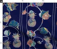 KIRUTO PINEAPPLE IVY Fabric | Spoonflower
