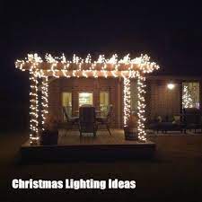 Christmas Lighting Creative Ideas Christmas Lighting Outdoor House Pergola Decorations Christmas House Lights