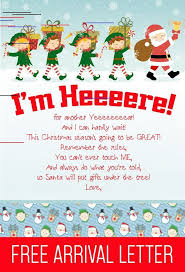 Free Printable Elf On The Shelf Arrival Letter In 2020 Elf On Shelf Letter Elf Letters Free Christmas Printables