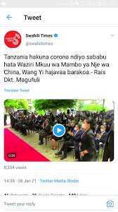 Latest and updated breaking news including headlines, current affairs, analysis, and indepth stories. Tanzania Hakuna Corona Lakini Chadema Breaking News Facebook