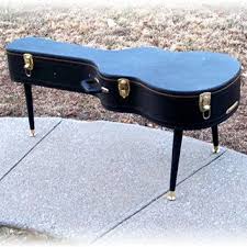 Get your today and take a journey into the history of guitar Guitar Case Coffee Table Distressed From Mrsrekamepip On Etsy