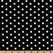 Black And White Polka Dot Fabric By The Yard Pimatex Basics Polka Dot Black White Dots Wallpaper Polka Dots Wallpaper Black And White Fabric