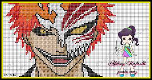 Cyberpunk bartender action cross stitch pattern crossstitchquest.net. Ichigo Kurosaki Bleach Pattern By Aldray Ferreira Pokemon Cross Stitch Plastic Canvas Patterns Pixel Art Pattern