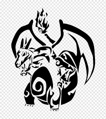Pokemon blue together with its companion game pokemon red came out to north america, australia, and new zealand in september 1998 and october 1998 in europe. Pokemon Black White Charizard Charmander Tribal White Mammal Dragon Png Pngwing