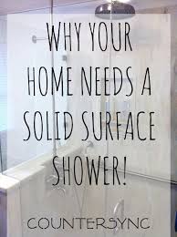 Why Your Home Needs A Solid Surface Shower Shower Remodel Solid Surface Mold In Bathroom