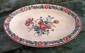 Lovely small Serving tray Platter Old Abbey ware Saar Basin Marseille  French