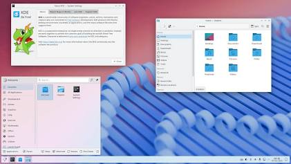 KDE Plasma Desktop Environment, AI generated