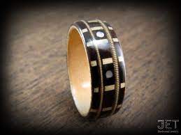 Guitar Player S Ring Macassar Ebony With Maple Liner Has Real Guitar Strings And Mother Of Pearl Dots Wedding Ring Anniversary Ring Bentwood Rings Rings For Men Rings