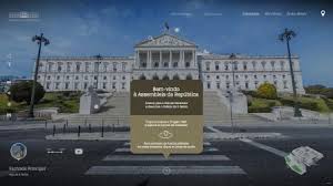 Hükümet binası, devlet binası ve müze. Assembleia Da Republica Visita Virtual