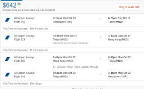 These are a few travel tips we advise you to book the first and business class flight tickets in advance. 2 In 1 Trip Vancouver Victoria To Tokyo Japan And Hong Kong 642 To 688 Cad Roundtrip Including Taxes