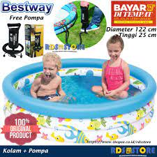 Tempat mandi bathtub kolam renang karet angin bayi merek bestway 51116: Kolam Baby Harga Terbaik Diving Renang Olahraga Outdoor Agustus 2021 Shopee Indonesia