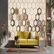 3D Hexagon Geometric PVC Wallpaper – Modern Illusion product image