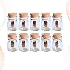 Each jar is decorated with the tiny reproduction of a real antique label and each jar has a cork lid. Buy 10pcs Glass Favor Jars Durable 100ml With Cork Lids Apothecary Jars Wishing Bottle Pudding Candy At Affordable Prices Price 39 Usd Free Shipping Real Reviews With Photos Joom