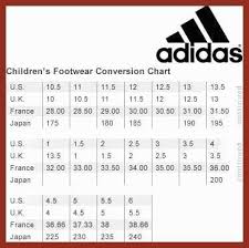 Adidas Girls Size Chart Www Bedowntowndaytona Com