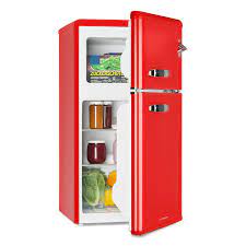 Irene, retro hladnjak sa zamrzivačem, 61 l hladnjak, 24 l zamrzivač, crveni