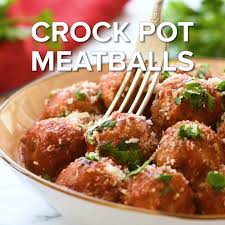 I like how there are only 3 ingredients! Crock Pot Meatballs The Wholesome Dish