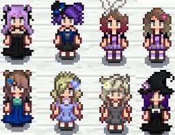 Hairstyles Recolored And A New Hairstyle Update In 2021 Stardew Valley Layout Stardew Valley Stardew Valley Tips