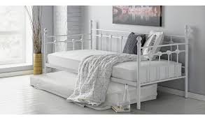 Fashionable daybed in honey maple. Buy Argos Home Abigail Metal Daybed Trundle 2mattresses White Day Beds Argos