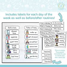 ( get visual schedule here) don't forget to check out the family routines online course by hilary at pulling curls and get 10% off with the code habitat10 here. Daily Routine Cards Little Lifelong Learners