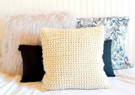 Rep from * to last 3 sts, k3. Super Chunky Crochet Pillow Project Mama In A Stitch