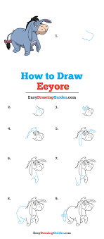 Cute eeyore is a old stuffed donkey from walt disney's winnie the pooh. How To Draw Eeyore Really Easy Drawing Tutorial