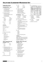 We didn't create answer keys for the summer packets. Pdf Solutions Elementary Wb Key Khanh Linh Academia Edu