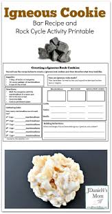 Igneous Cookie Bar Recipe And Rock Cycle Activity Printable This Is The Third In A Series Of Three Rock Cycle Activity Rock Cycle Science Activities For Kids
