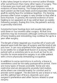 Recovery After 3 Level Anterior Posterior Lumbar Fusion Spinal Fusion Bone Healing Spine Surgery
