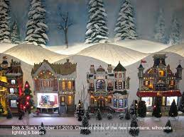 Make Your Village Stand Out With Lit Mountains Christmas Village Display Diy Christmas Village Accessories Diy Christmas Village