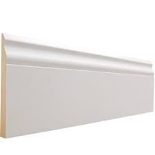 5/8 x 4 x rl. Shop Evertrue 19 32 In X 5 1 4 In X 8 Ft Primed Mdf Base Moulding Pattern 163e At Lowes Com Baseboard Moulding Baseboard Molding Baseboards