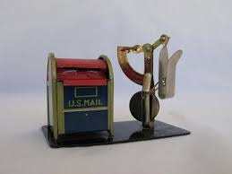 Vintage Postal Scale And Stamp Dispenser Tin Mailbox Postal Scale Postage Stamp Holder Stamp