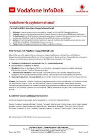 Bei vodafone erhalten sie preiswerte internetflat pakete zum zuhause surfen. Infodok 301 Vodafone Happyinternational